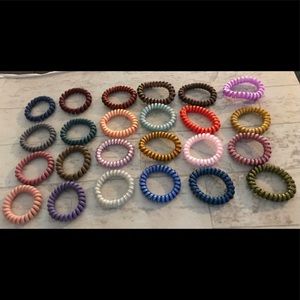 Lot of 24 Spiral Hair Ties